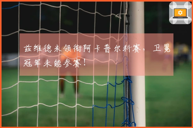 兹维德米领衔阿卡普尔科赛，卫冕冠军未能参赛！