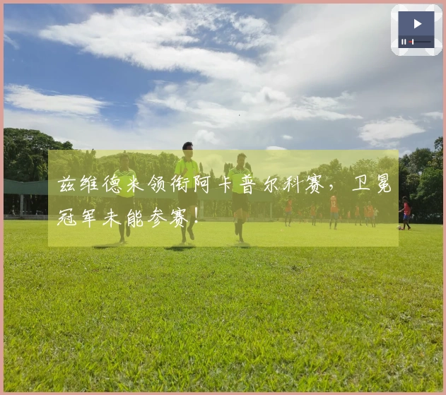 兹维德米领衔阿卡普尔科赛，卫冕冠军未能参赛！